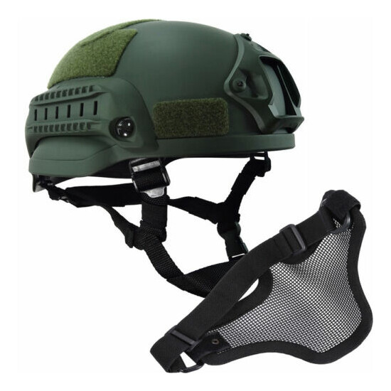 MICH2002 Simplified Action type Military tactical combat helmet airsoft w/ Mask {1}