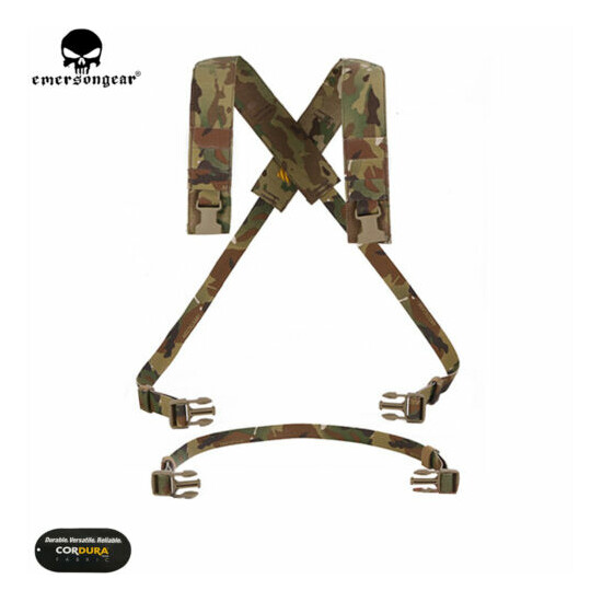 EMERSON Tactical D3CRM Chest Rig X-harness kit Molle Shoulder Straps Suspender {3}