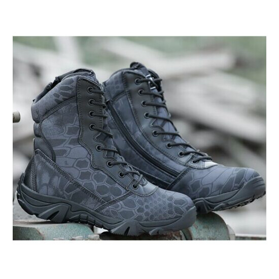 Camouflage Cambat Boots Tactical Waterproof Boots Antiskid Wear Resistant {2}