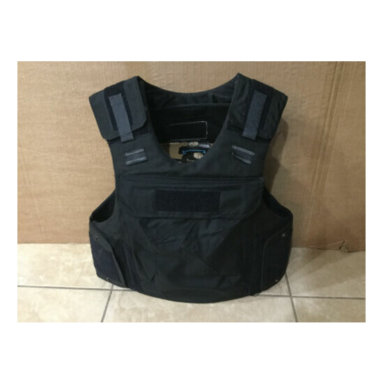 TAC Body Armor Bullet Proof Vest Plate carrier w / panels level IIIA + stab L * {1}