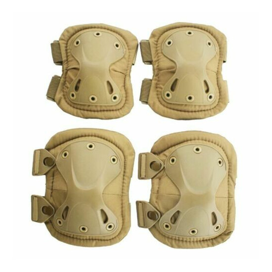 Military Elbow Knee Pads War Army Tactical Training Combat Protective Equipment {13}