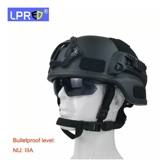 UHMW-PE MICH2000B Bulletproof Level IIIA Safety Ballistic Helmets Outdoor Sport {4}