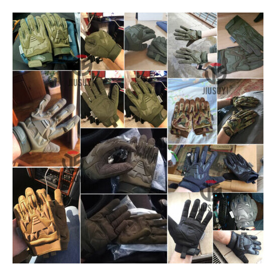 US Outdoor Military Tactical Full Finger Gloves Combat Airsoft Shooting Cycling {8}