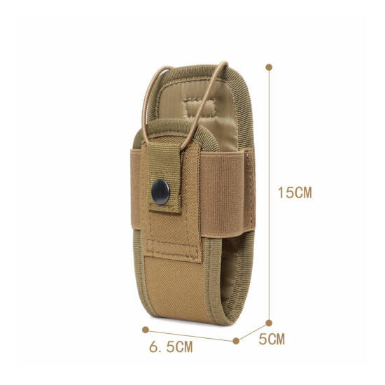 Tactical MOLLE Duty Gear Walkie Holster Talkie Holder Radio Pouch Waist Belt Bag {3}