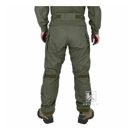 KRYDEX G3 Shirt w/ Tactical Elbow Pads and Trousers w/ Knee Pads Ranger Green {11}