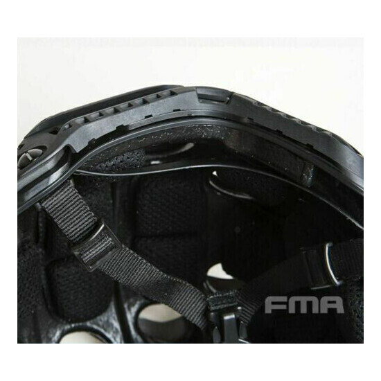 FMA TB1365A Tactical SF Helmet Anti Bump Rescue Hat with Air Hole + Half Mask {5}