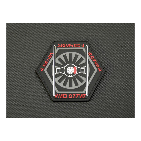 Star Wars TIE Fighter Special Forces PVC Patch First Order Galactic Empire Hook  {1}