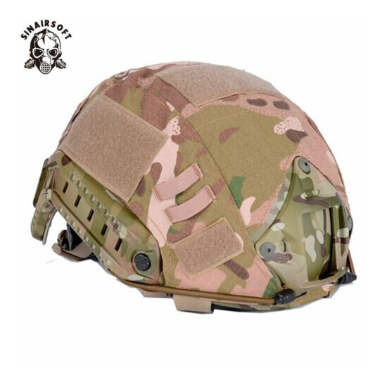 Tactical Camo Helmet Cover Skin For Airsoft Protective Gear BJ PJ MH Fast Helmet {2}