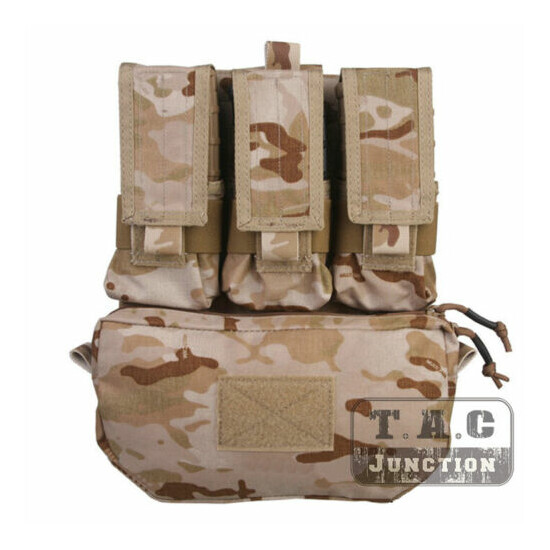 Emerson MOLLE Tactical Assault Pack Bag Plate Carrier Back Panel w/ Mag Pouches {14}