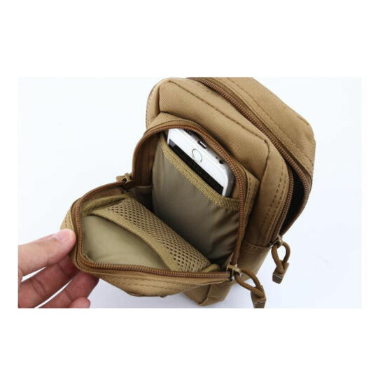 Tactical Molle Pouch EDC Waist Bag Pack Outdoor Military Fanny Pack Phone Pocket {13}