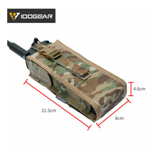 IDOGEAR Tactical Radio Pouch For PRC148/152 Walkie Talkie Holder MBITR MOLLE {8}