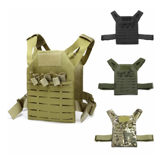 Tactical Kids Children Vest FOR Military CS Paintball Molle Hunting Game Vest US {3}