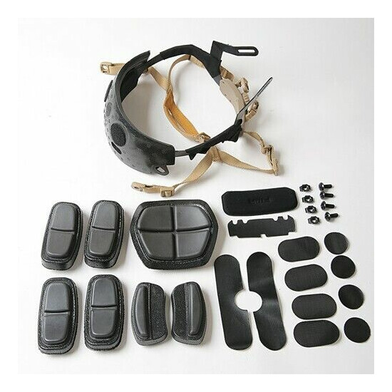 FMA TB272B Helmet Pads Mat Cushion Upgrade Version Liner Kit For ACH Helmet L/XL {13}