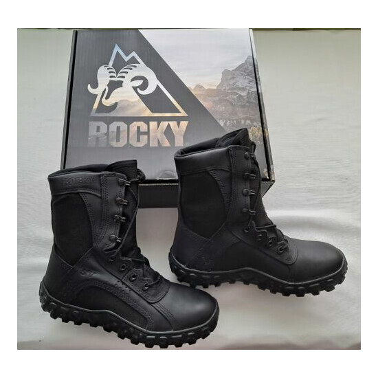 ROCKY U BK 8" TACTICAL BOOT BLACK SZ 9M BRAND NEW {2}