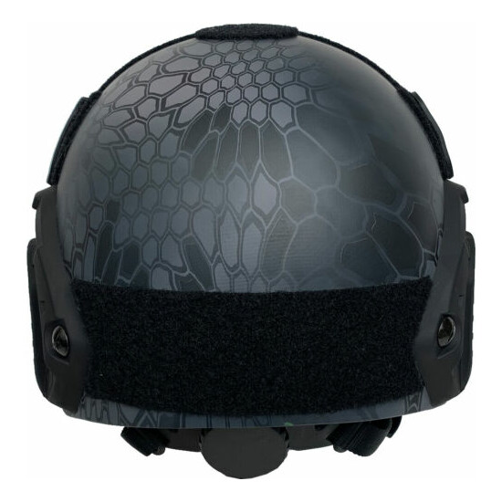Ballistic Helmet, NIJ Level IIIA, High Cut, GunNook-SBH - Black Kryptek {4}
