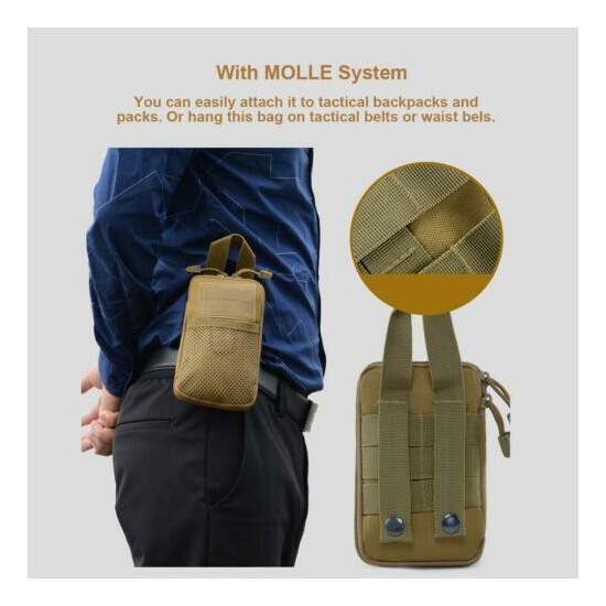 Tactical MOLLE EDC Gear Organizer Pouch Outdoor Waist Pack Phone Utility Pouch {3}