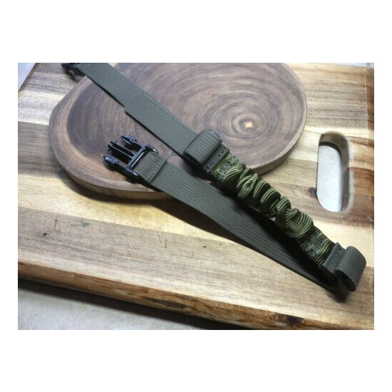 Tactical Chest Rig Bungee Strap, Ranger Green/BK. {6}