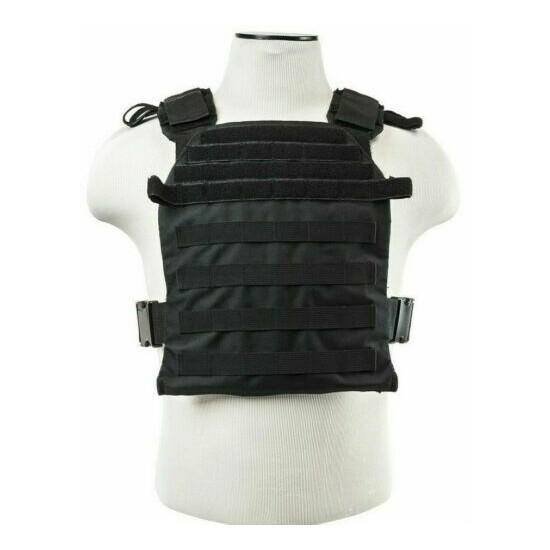 VISM Fast Plate Carrier Vest for 10x12 Minimalist Tactical Shooting Range BLACK {4}