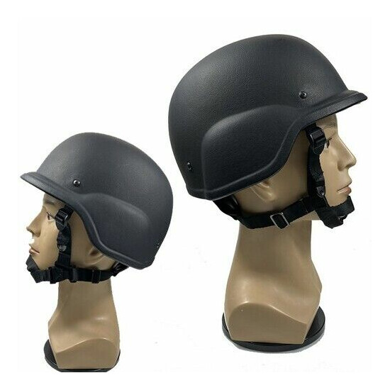 UHMW-PE Ballistic IIIA Bullet Proof BK M88 Full Helmet w/ Face Guard Shield Mask {2}