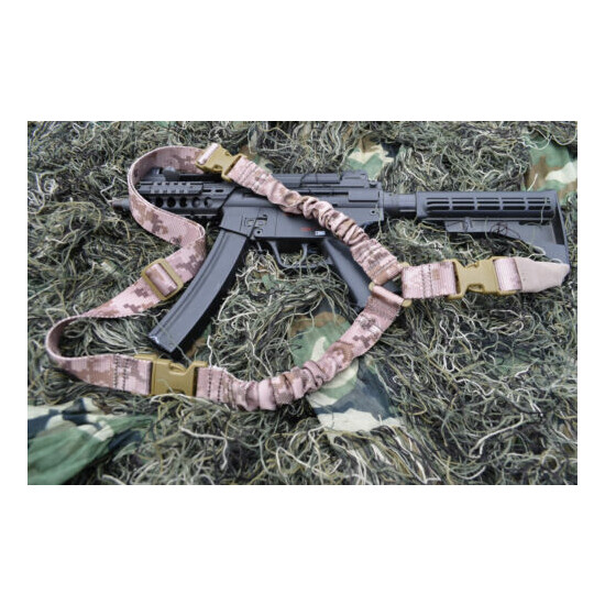 HEAVY DUTY Single Point One Point Sling Tactical Rifle Gun Sling - MARPAT CAMO {3}