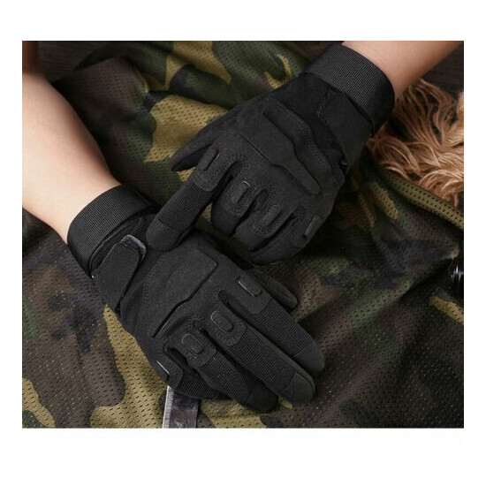 MensTactical Combat Gloves Army Military Outdoor Full Finger Hunting Gloves USA {13}