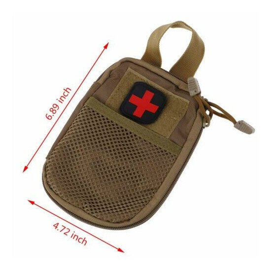 Nylon Tactical MOLLE Rip Away EMT IFAK Medical Pouch First Aid Kit Utility Bag {6}