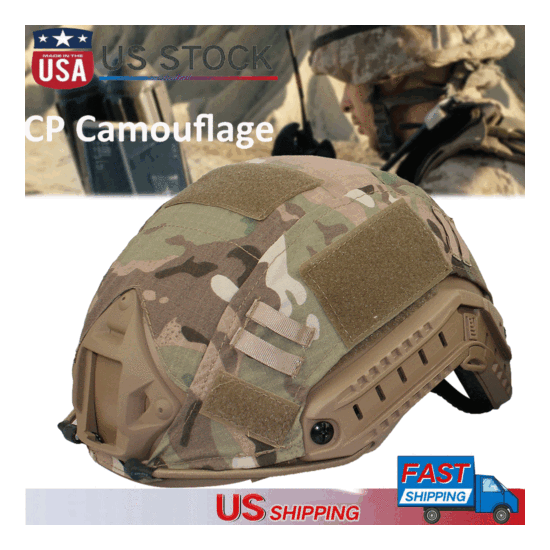Tactical Helmet Cover For FAST Helmet Army Military Airsoft Headwear Accessory {1}