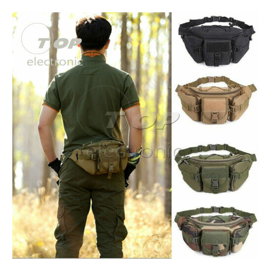 Outdoor Utility Tactical Belt Bag Waist Pack Pouch Military Camping Hiking Molle {2}