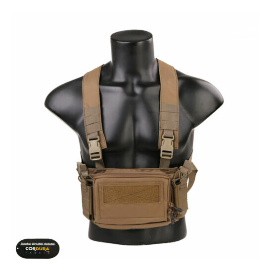 EMERSON D3CR Micro Chest Rig Tactical Hunting Molle Modular Carrier w/ Mag Pouch {9}