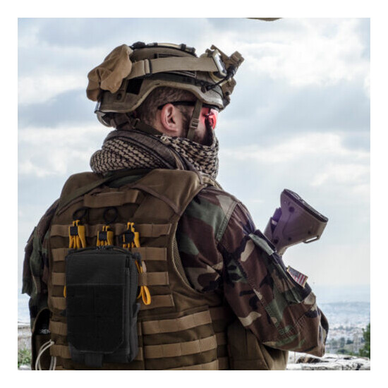 Tactical Molle Pouch Military Waist Belt Bag Men EDC Tool Case Vest Pack Holder {8}