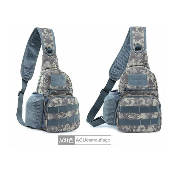 Tactical Army Shoulder Bag Men Sling Crossbody Bags Camping Hiking Chest Pack US {20}