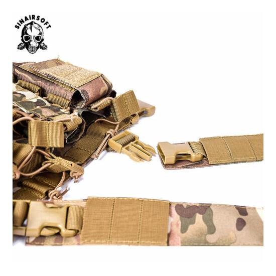 Tactical D3CR Chest Rig Disruptive Environments Hunting Airsoft W/ mag Pouches {7}