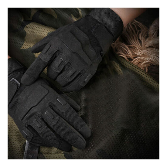 Tactical Mens Gloves Army Military Combat Hunting Shooting Sniper Work Mittens {11}