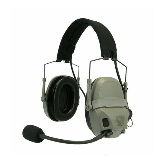 FMA FCS AMP Tactical Headset Dual Channel Noise Reduction Standard Suit Headset {2}