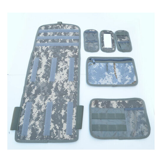 Military Molle Equipped Toiletry Bathroom Camping Travel Wash Kit Bag DIGITAL {1}