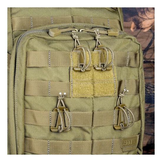 Pack of 10 Coyote Tan Molle Web Dominator for Strap,Hydration Tube or Comms Gear {8}