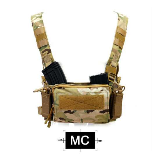Tactical Combat Chest Rig Shoulder Bag w/ Mag Pouch Recon Harness Pack Airsoft {17}