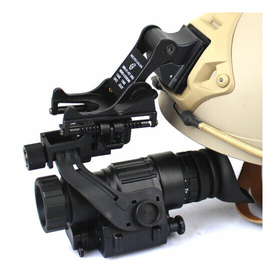 Nylon/Metal J Arm Bracket + Helmet Mount set For NVG Single Night Vision Goggles {5}