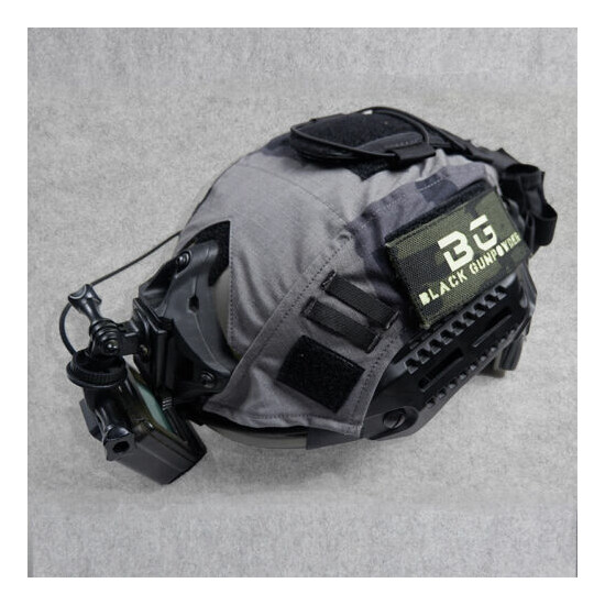 Black Gunpowder Tactical Helmet Cover for Hunting FAST Helmet T-Block Color {5}