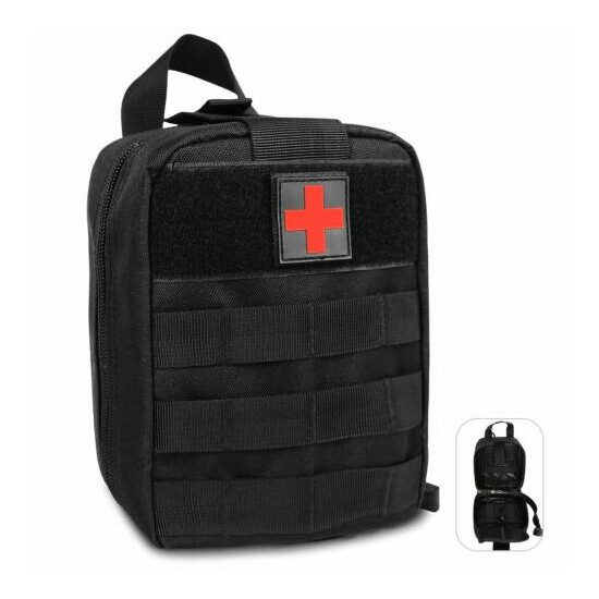 Tactical First Aid Kit Survival Molle Pouche Rip-Away EMT Medical Pouch Bag US {1}
