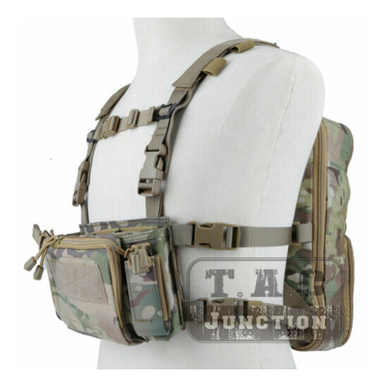 Tactical D3CR Chest Rig Harness Vest D3 Flatpack Backpack MOLLE Rucksack Bag Set {1}