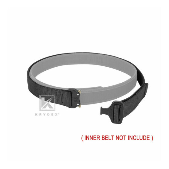 KRYDEX 1.5 in Tactical Belt Rigger Duty Belt Durable Double Layers Quick Release {4}