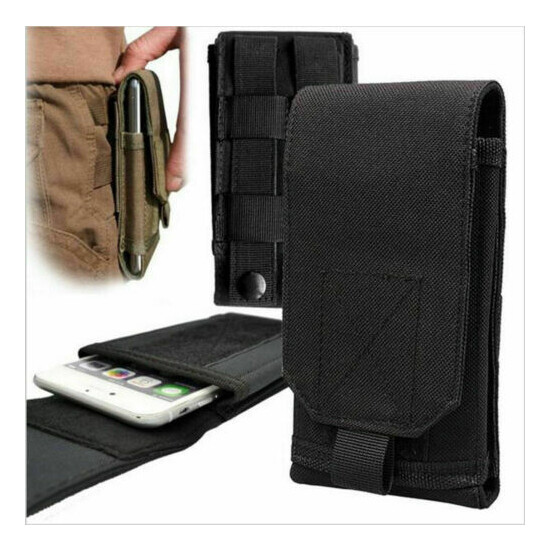 Tactical Army Military Molle Pouch Cell Phone Case Waist Pack Belt Bag 6" Pocket {1}