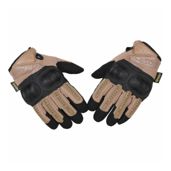 Tactical Hard Knuckle Full Finger Gloves Army Military Hunting Shooting Mittens {15}