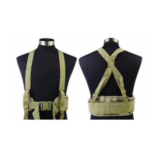 DLP Tactical MOLLE Battle Belt with Suspenders {22}