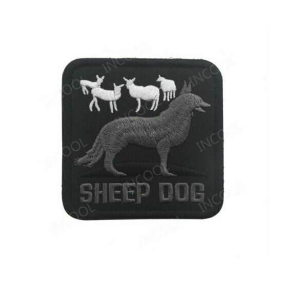 Embroidered Patch SHEEP DOG Army Military Decorative Patches Tactical {38}