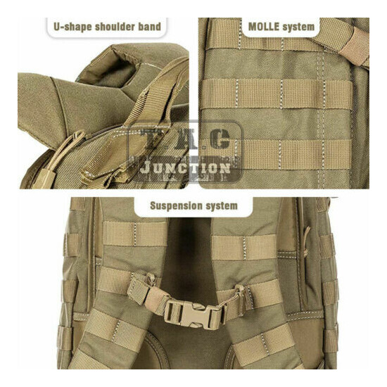 Tactical MOLLE Everyday Military Backpack Outdoor 24L Rucksack bug out bag Pack {5}