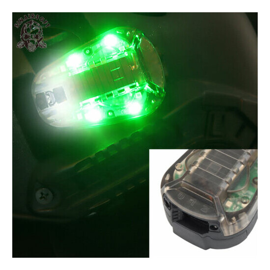 Tactical Manta Strobe Helmet Light Flash IR +Visible Lamp Light Survival Airsoft {13}