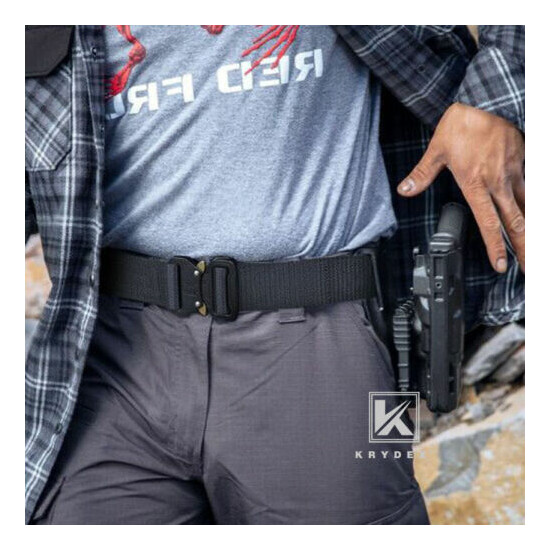 KRYDEX 1.5inch Tactical Belt Rigger Duty Belt Quick Release Double Layers Nylon {6}