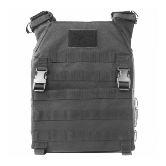 Tactical Plate Carrier BLACK Molle Padded Breathable Mesh Ktactical Universal {1}